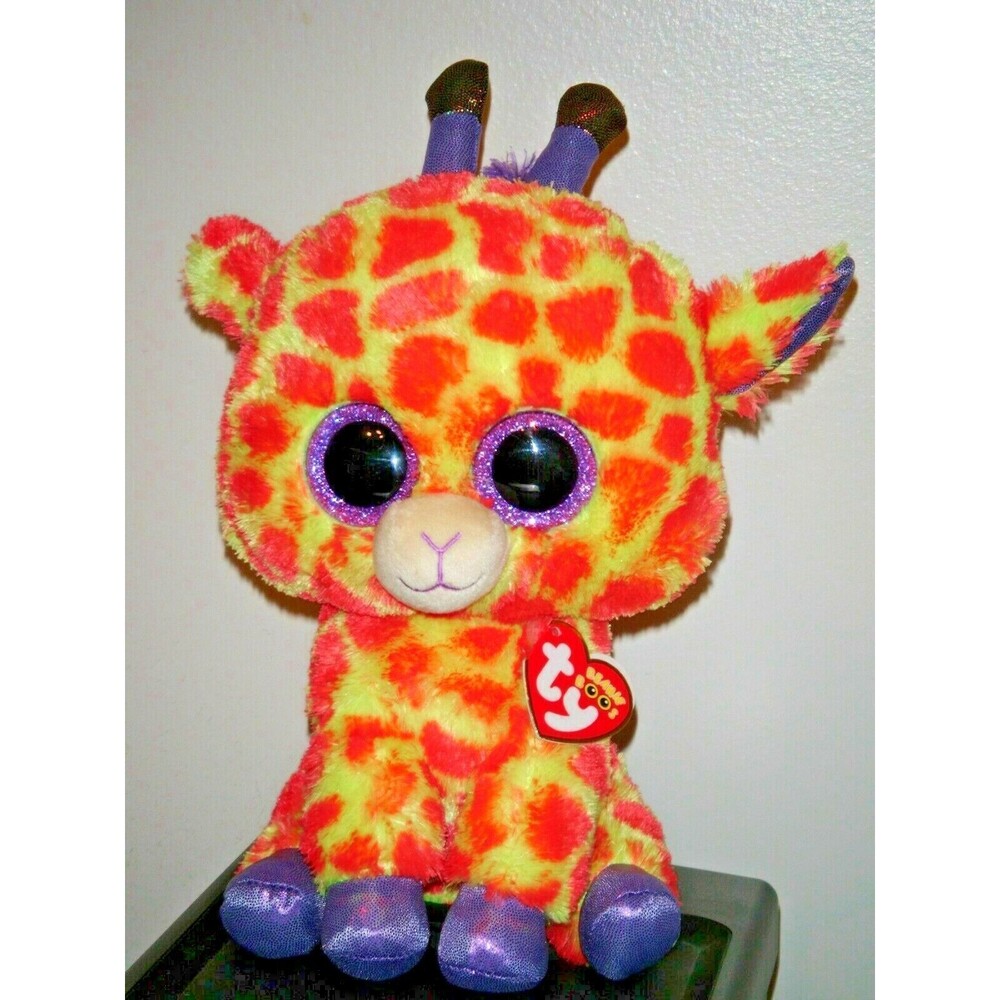 Ty Beanie Boos Buddy - DARCI the Giraffe 9" Medium (Justice Exclusive) NEW MWMT